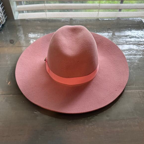 San Diego Hat Company Pink Wool Felt Fedora Gaga Joanne Sz O/S NWT - Picture 11 of 13